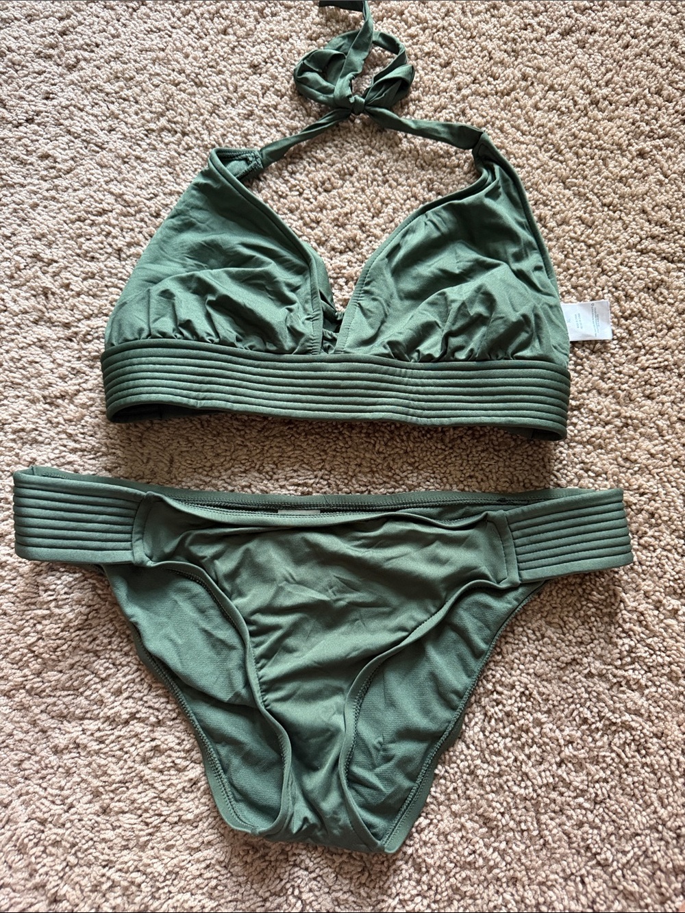 Kona sol dark green bikini sz L/XL